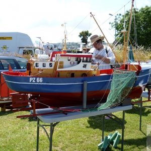 Boat displays on the Wherrytown boating pool
