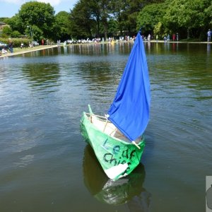 Boat displays on the Wherrytown boating pool