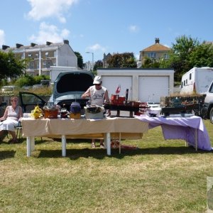 Boat displays on the Wherrytown boating pool