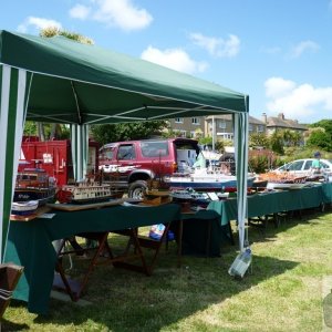 Boat displays on the Wherrytown boating pool