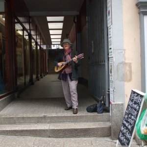 Lady busker