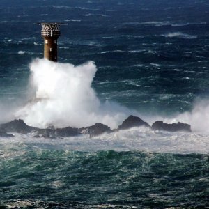 longships  lighthouse.