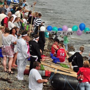 newlyn  raft  race.