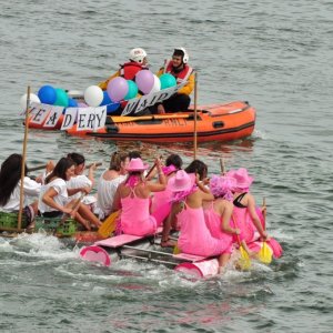 newlyn  raft  race.