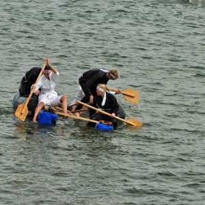 newlyn  raft  race.