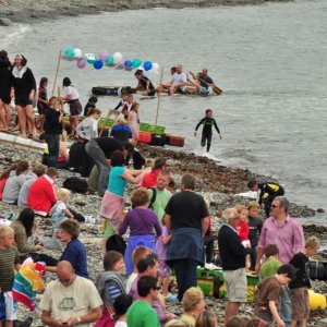 newlyn  raft  race.