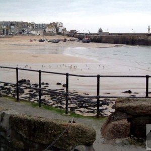 St Ives  harbour (Cornish = Porthia [Ia's Cove/Harbour/Port])