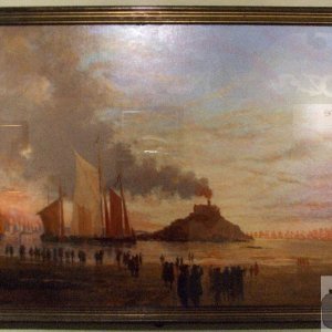 John Miller painting - St Michael's Mount - 18May10