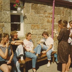 Yard of Old St. Paul's School in Summer