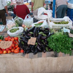 The local Tuesday/Friday fruit and veg market
