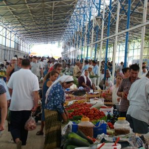 The local Tuesday/Friday fruit and veg market