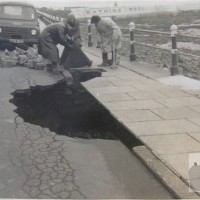Storm damage promenade Penzance