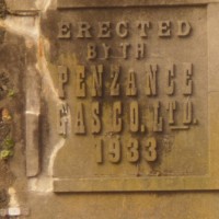 Penzance gasworks plaque