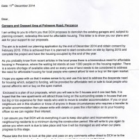 letter of proposed new build