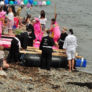 newlyn  raft  race.