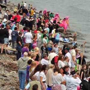 newlyn  raft  race.