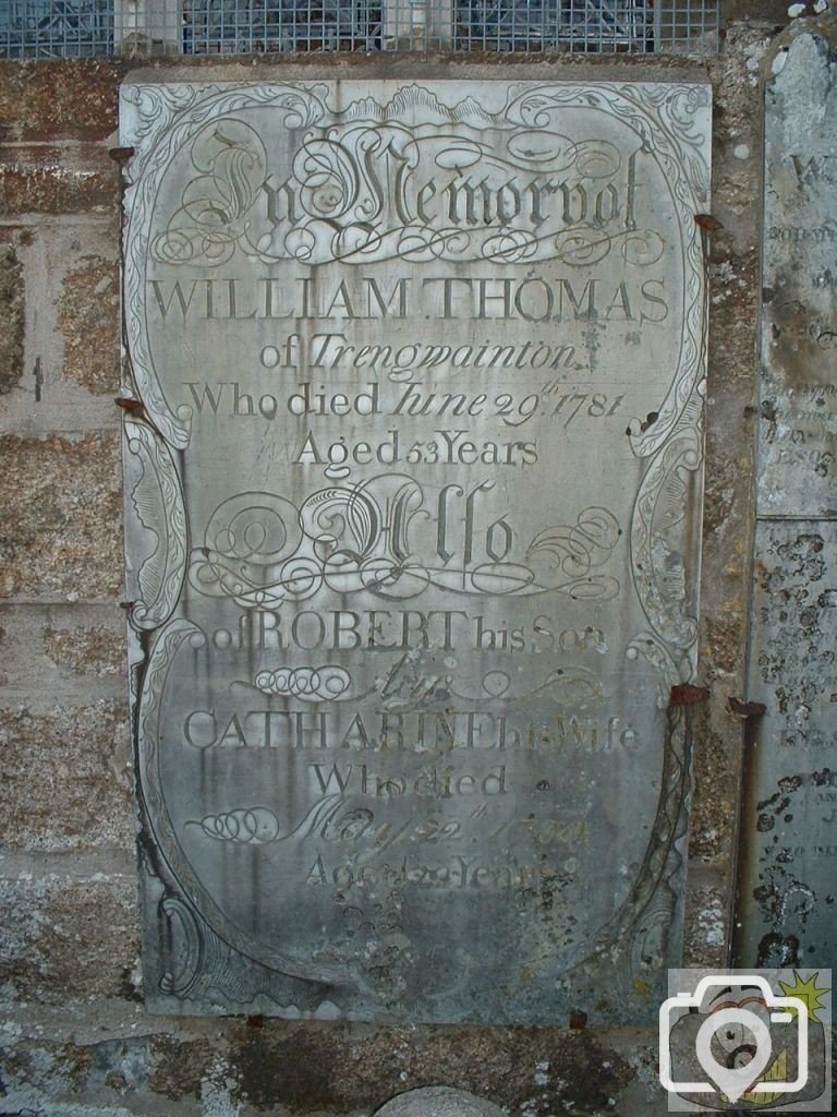 18th Century Headstone, Madron Churchyard