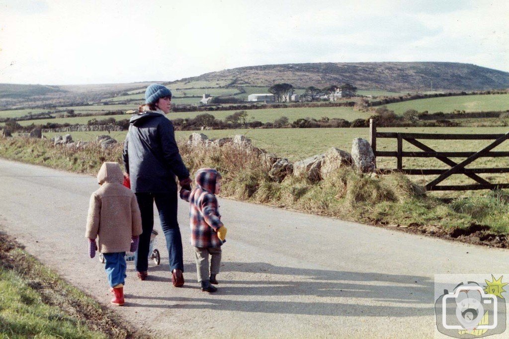 Family walk to Towednack - 9th January, 1983