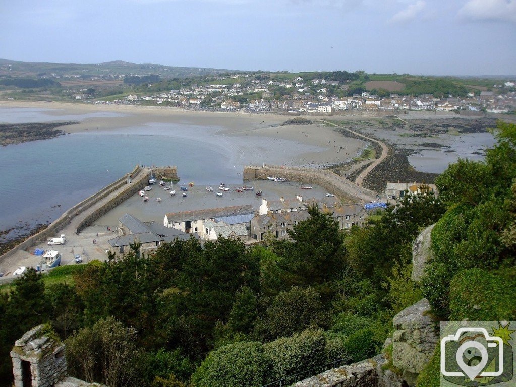 Harbour from the top - St Michael's Mount - 18May10