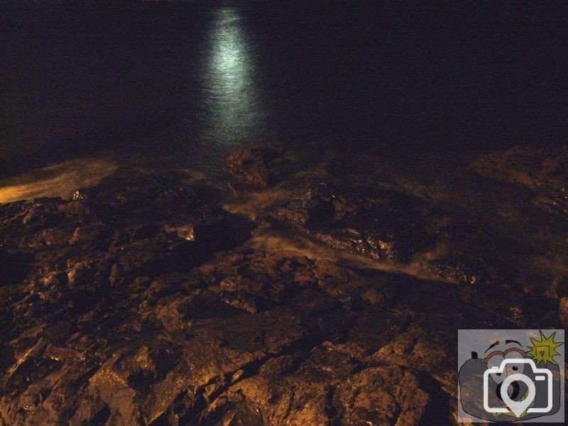 Moonlight over Battery Rocks