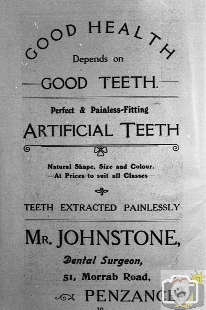 Mr Johnstone the dentist - Morrab Road