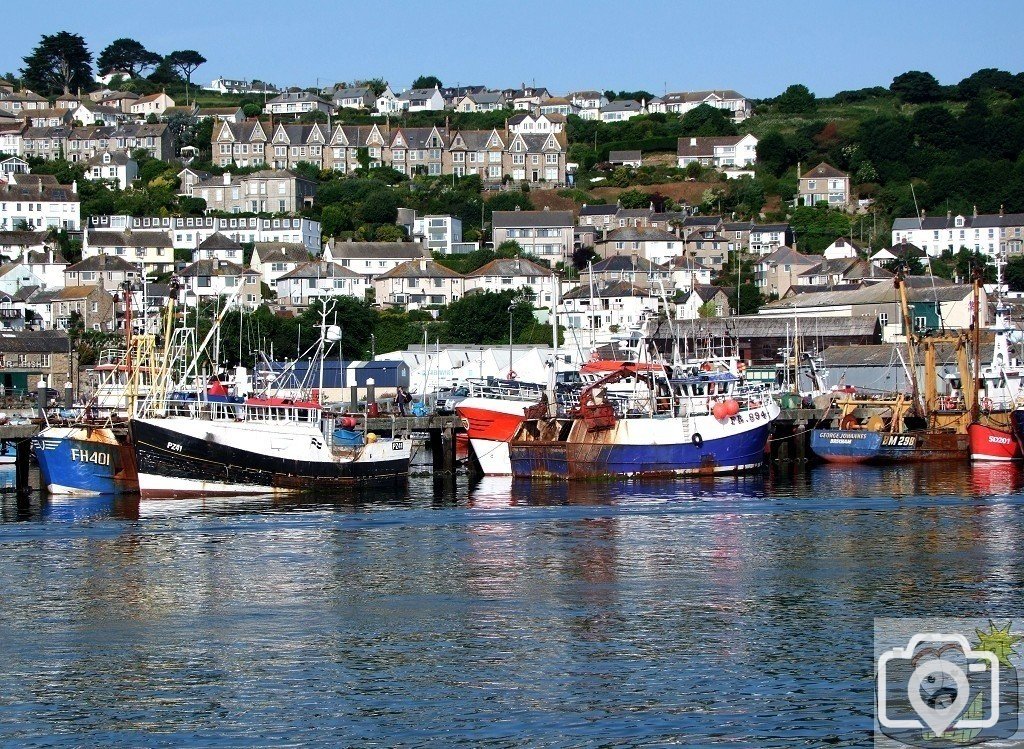 Newlyn, Busy fishing port.