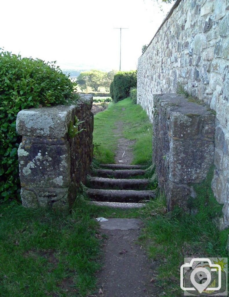 Old Stiles and path from Ludgvan down to Gulval road