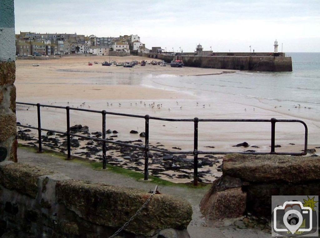 St Ives  harbour (Cornish = Porthia [Ia's Cove/Harbour/Port])