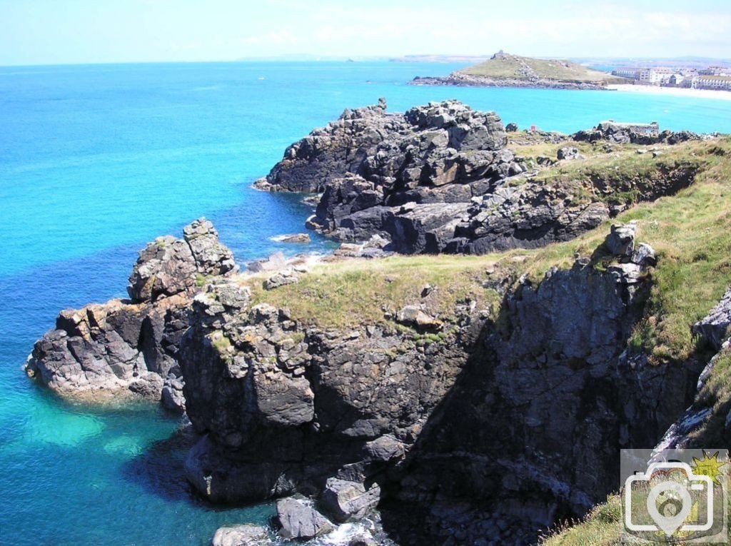 The cliffs on a walk to Clodgy Point, St Ives