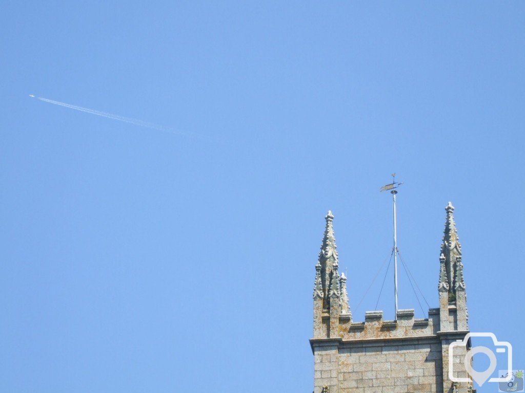 Tower and plane