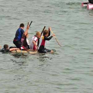 newlyn  raft  race.