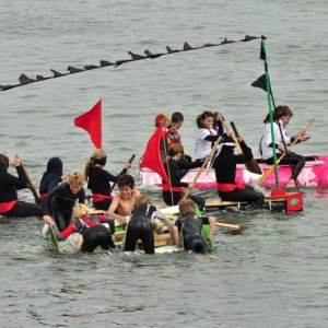 newlyn  raft  race.