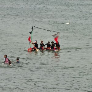 newlyn  raft  race.