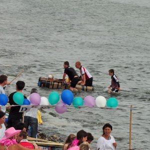 newlyn  raft  race.