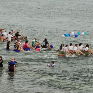 newlyn  raft  race.