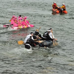 newlyn  raft  race.