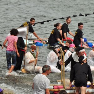 newlyn  raft  race.