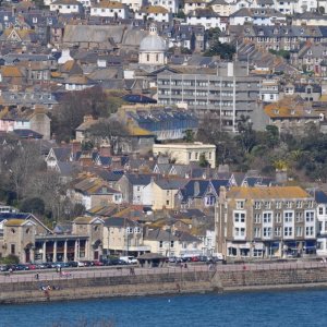 Scenes of Penzance taken from above Newlyn