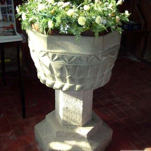 Ludgvan Church Font - 5th Oct., 2005