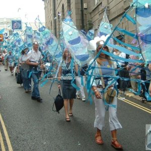 2005 - Beside the Market House - Mazey Day parade