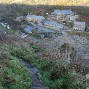 Sunday Outing, 17th Jan, 2010: Penberth Cove: climbing to Cribba Hd