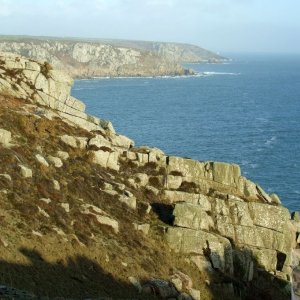 17th Jan, 2010: View from Cribba Head, west of Penberth