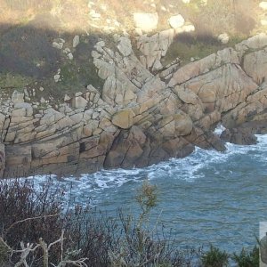 View from Cribba Hd, Penberth - Strange rocks