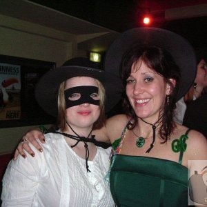 Zorro and mozo assistant (?) in the Regent, 2006