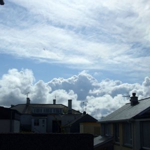 Clouds over Penare House - Tues., 28th April, 2009