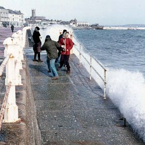 Aftermath of the Storm - Defyng the waves! - 16th March 1977