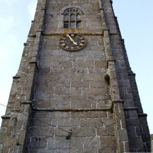 Paul Church tower, looking up.