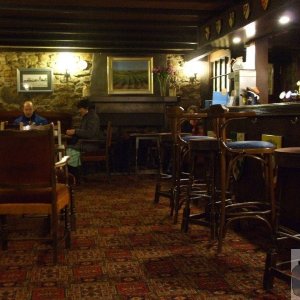 The pleasant lounge of the King's Arms, Paul