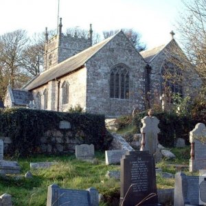 View from the Cemetery of the hindside of Saint Credan's Church