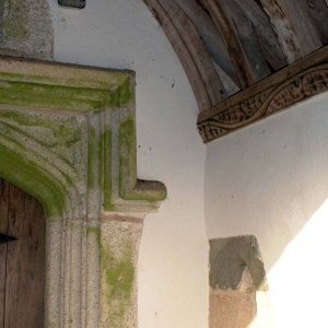 A view inside the porch at Saint Credan's Church, Sancreed, 12th Nov.,